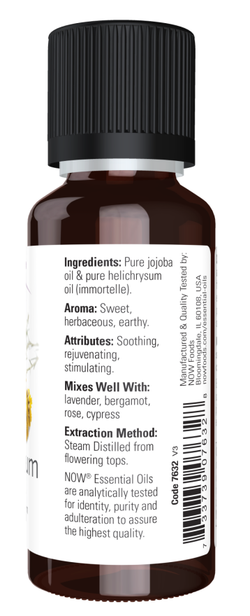 NOW helichrysum essential oil 10% 30ml Matakana Pharmacy