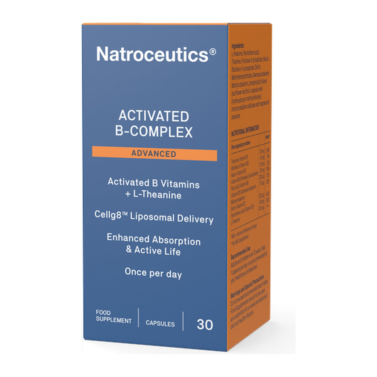 Activated B Complex 30 Capsules by Natroceutics