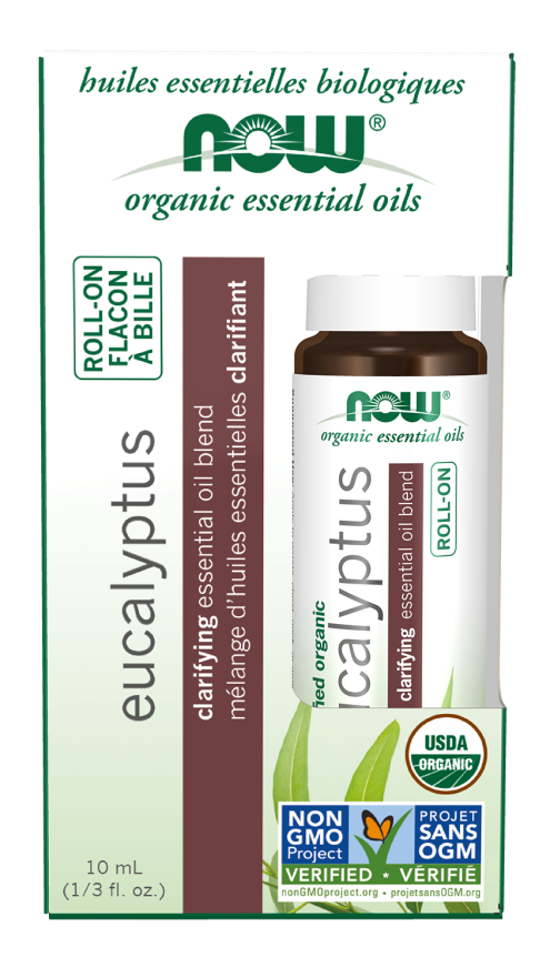 NOW Essential Oils Eucalyptus Essential Oil Blend Roll-On 10ml-NOW Supplements-Matakana Pharmacy