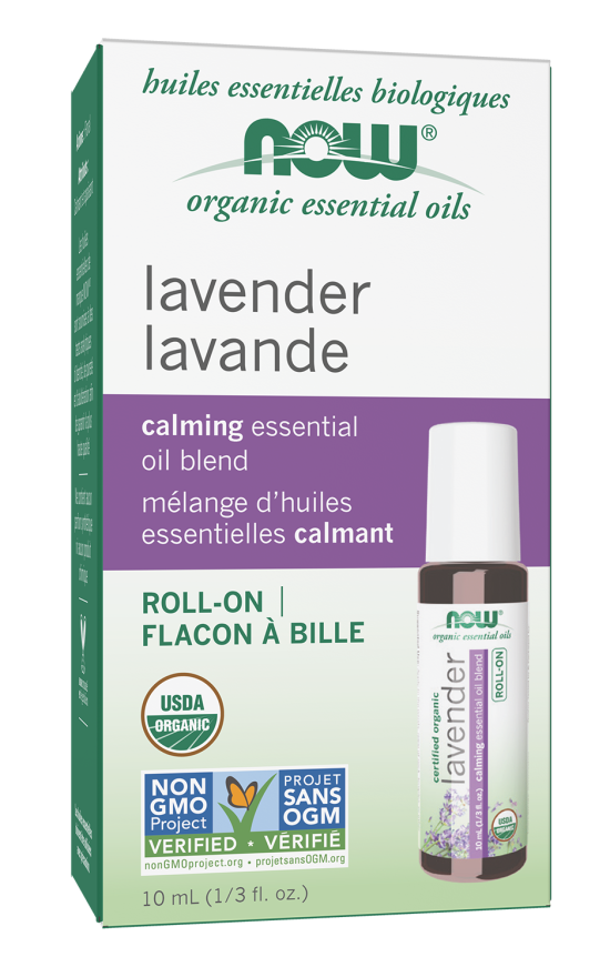 NOW Essential Oil Lavender Calming Blend, Organic Roll-On-NOW Supplements-Matakana Pharmacy