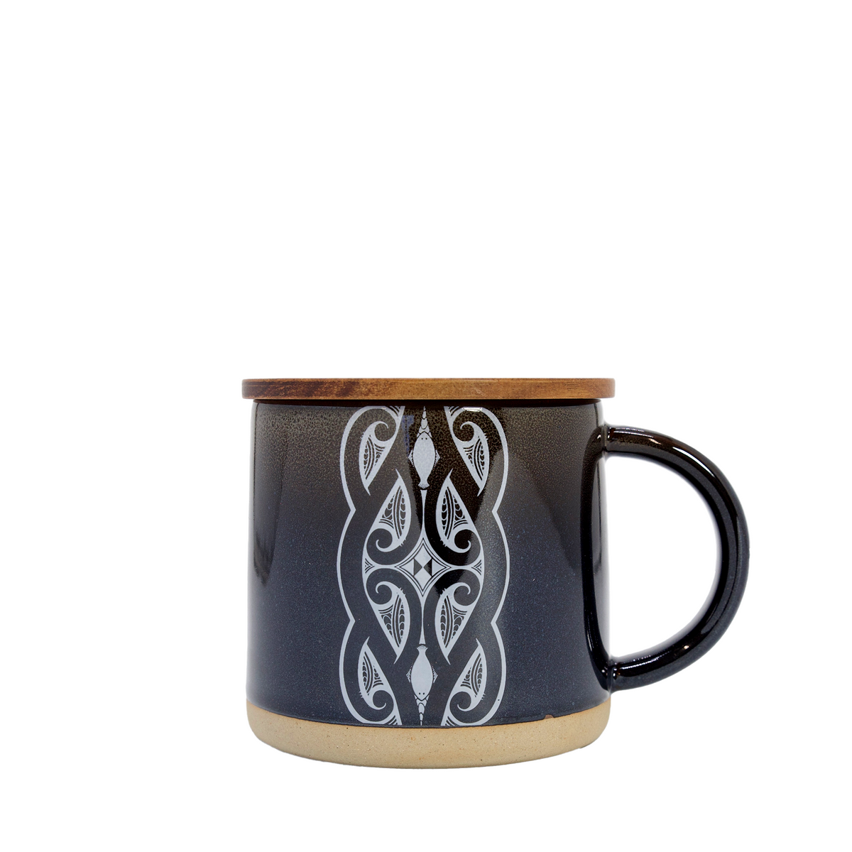 Glazed Ceramic Mug Miriama Grace-Smith Black-Matakana Pharmacy