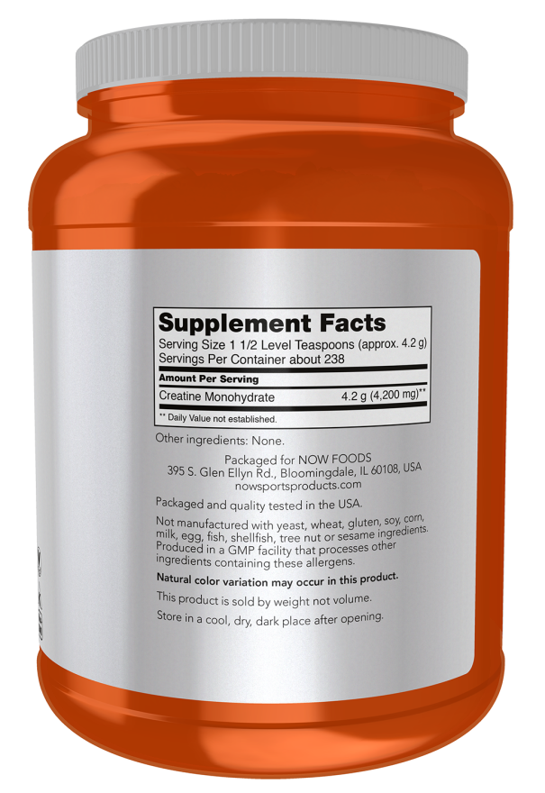 Image of Creatine Monohydrate, Micronized Powder, 500g supplement facts