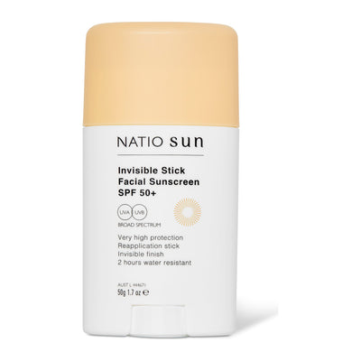 Natio Invisible Stick Facial Sunscreen SPF 50+, 50g