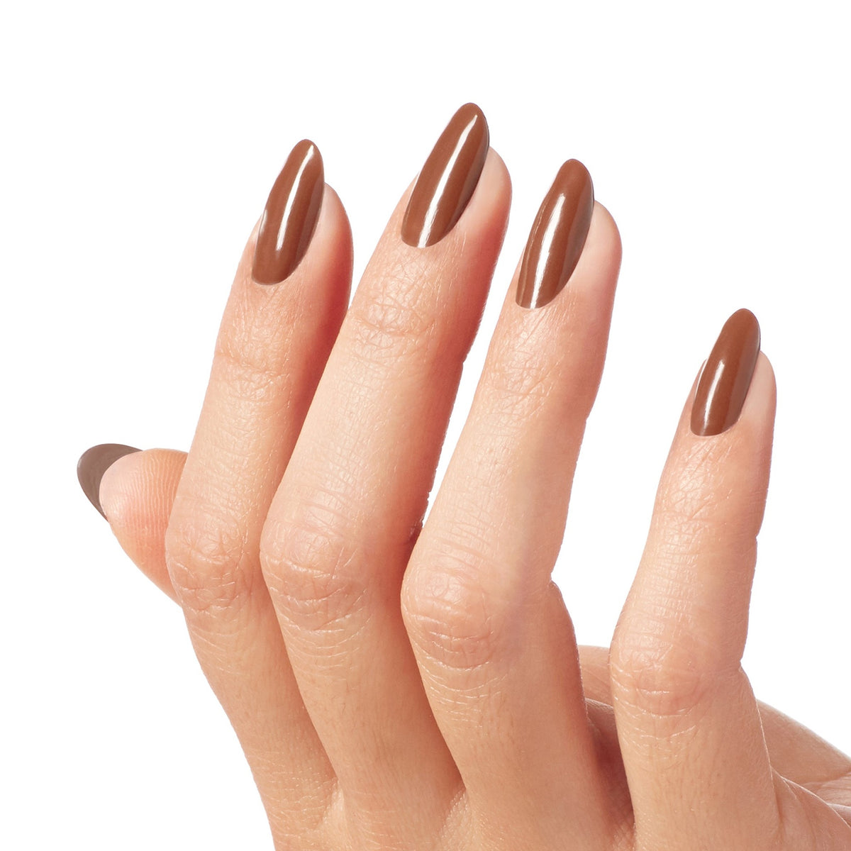 A manicure painted in OPI Endless Sun-ner