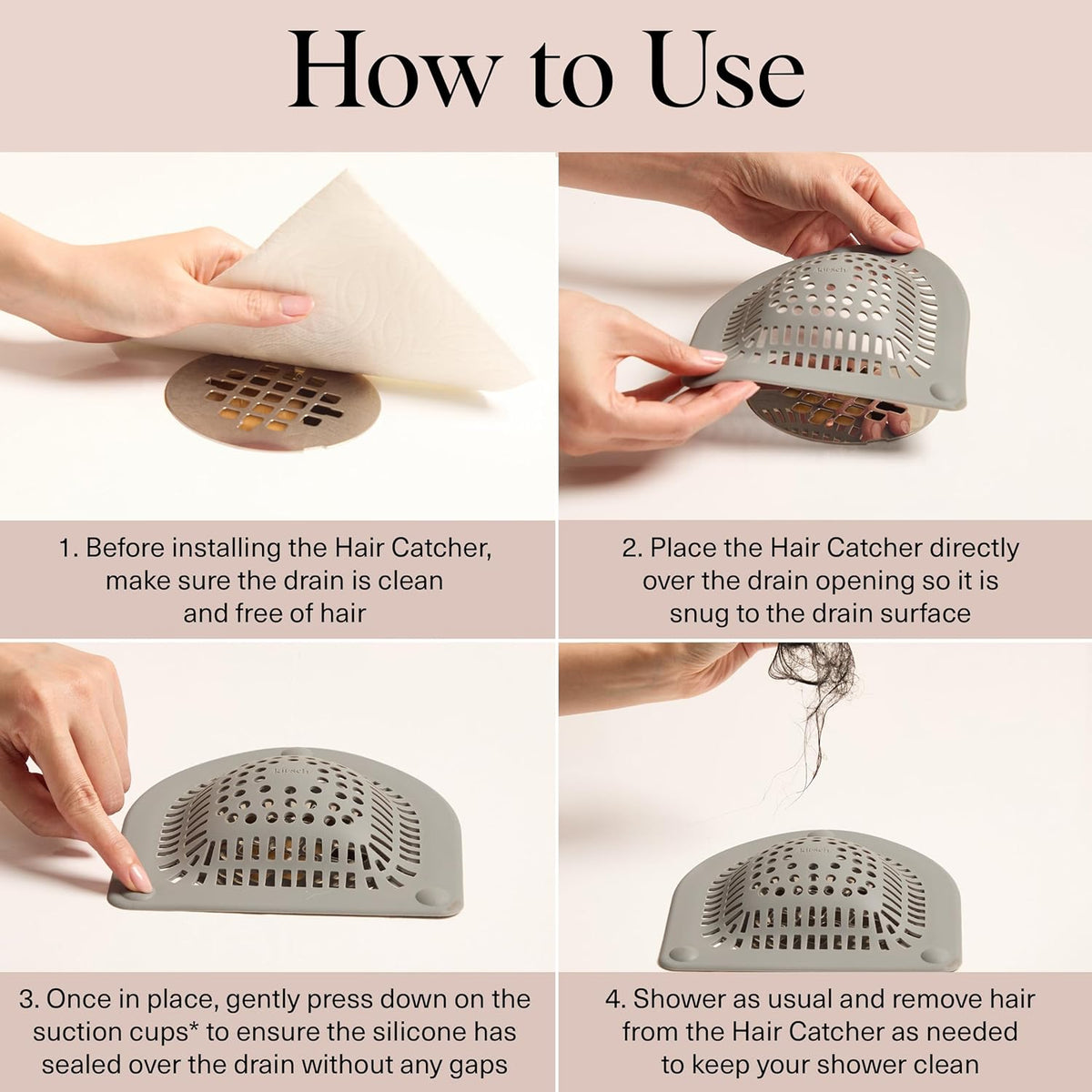 Kitsch Hair Catcher- Gray-KITSCH-Matakana Pharmacy