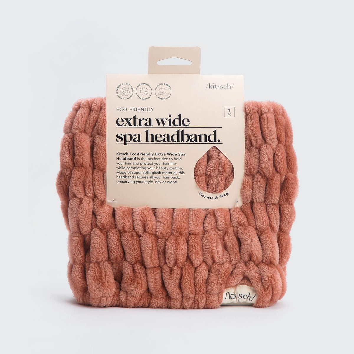 Extra Wide Spa Headband - Dusty Rose-KITSCH-Matakana Pharmacy