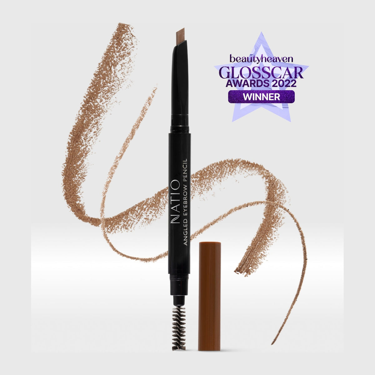Natio Angled Eyebrow Pencil Medium Brown