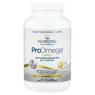 ProOmega Lemon 180sgcaps-Nordic Naturals-Matakana Pharmacy