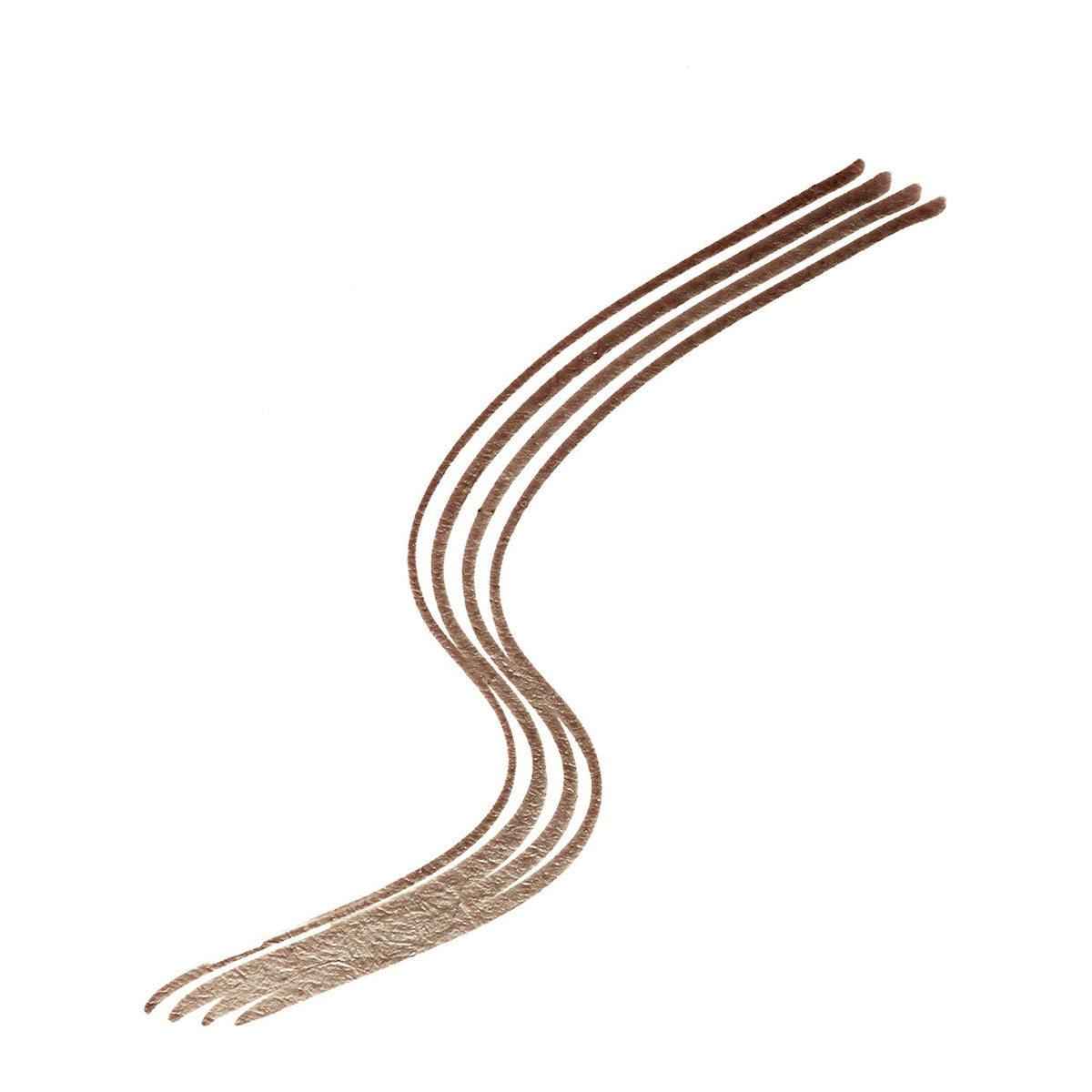 The texture of Natio Tinted Brow Def Pen Med Brown swatched