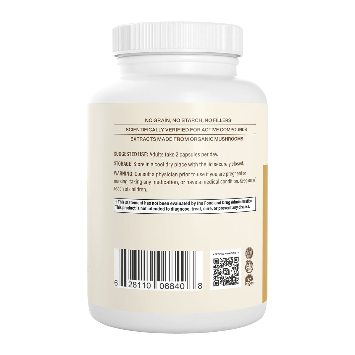Tremella Extract 120 Capsules by Real Mushrooms