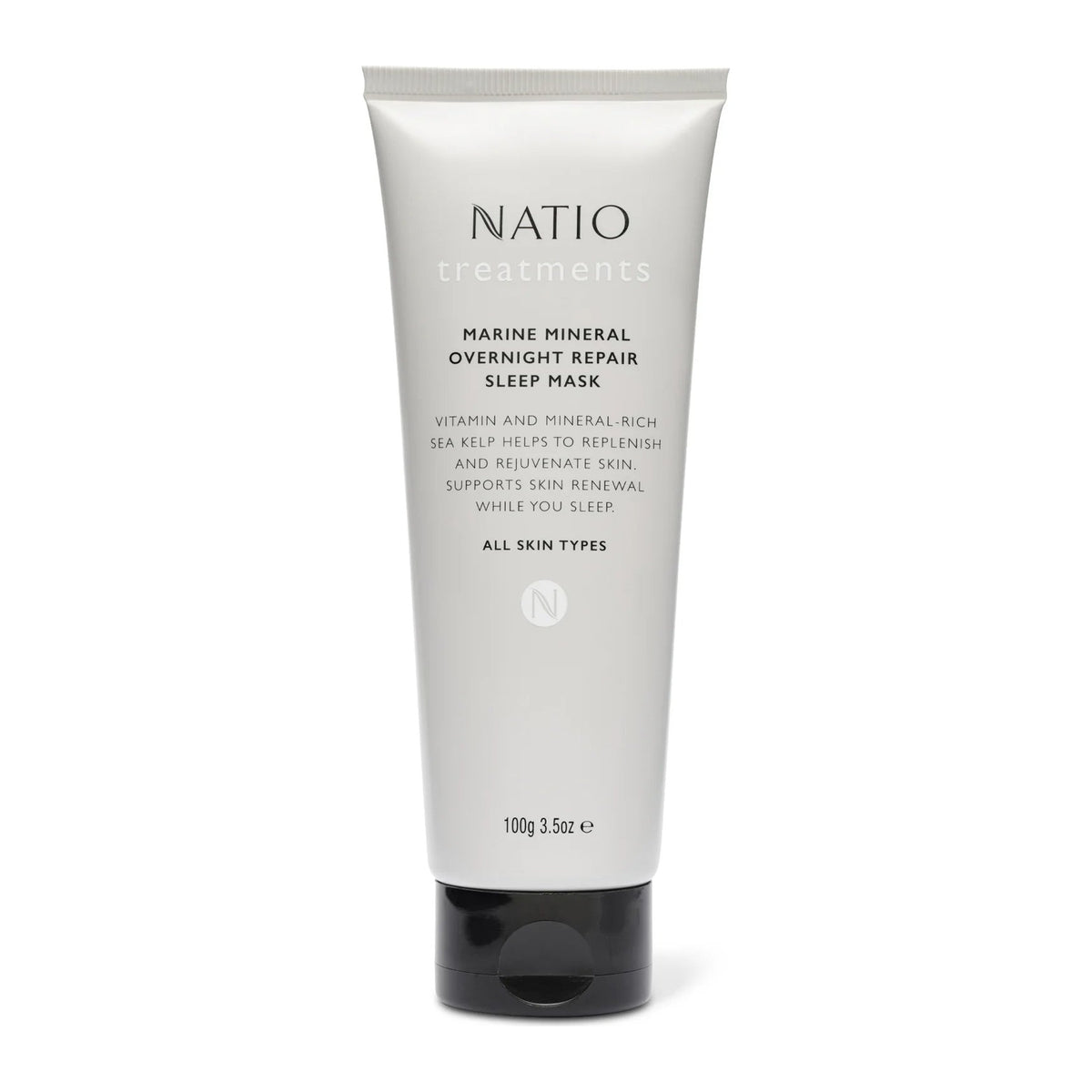 Treatments Marine Mineral Overnight Repair Sleep Mask 100g by Natio, front of pack