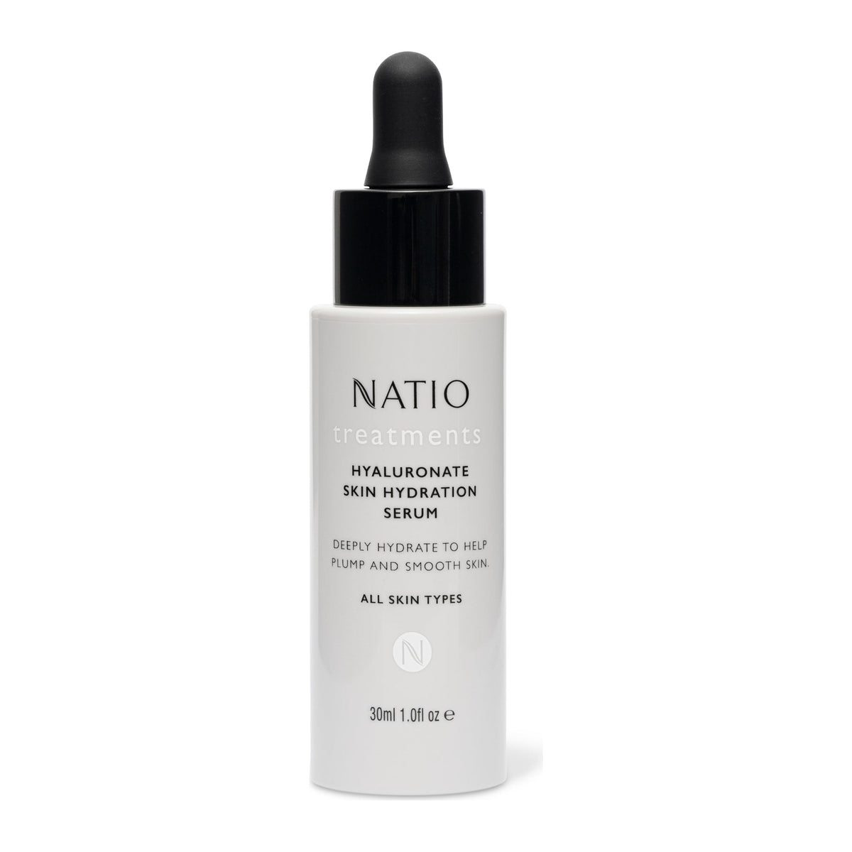 Treatments Hyaluronate Skin Hydration Serum. 30ml by Natio, front of pack