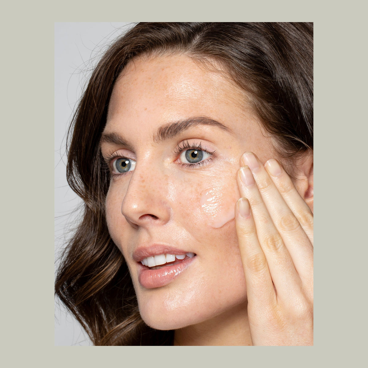 Natio Treatments Hyaluronate Skin Hydration Serum. 30ml shown in use