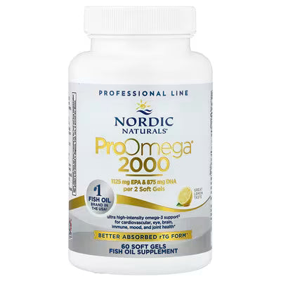 ProOmega 2000 Lemon 60sgcaps-Nordic Naturals-Matakana Pharmacy