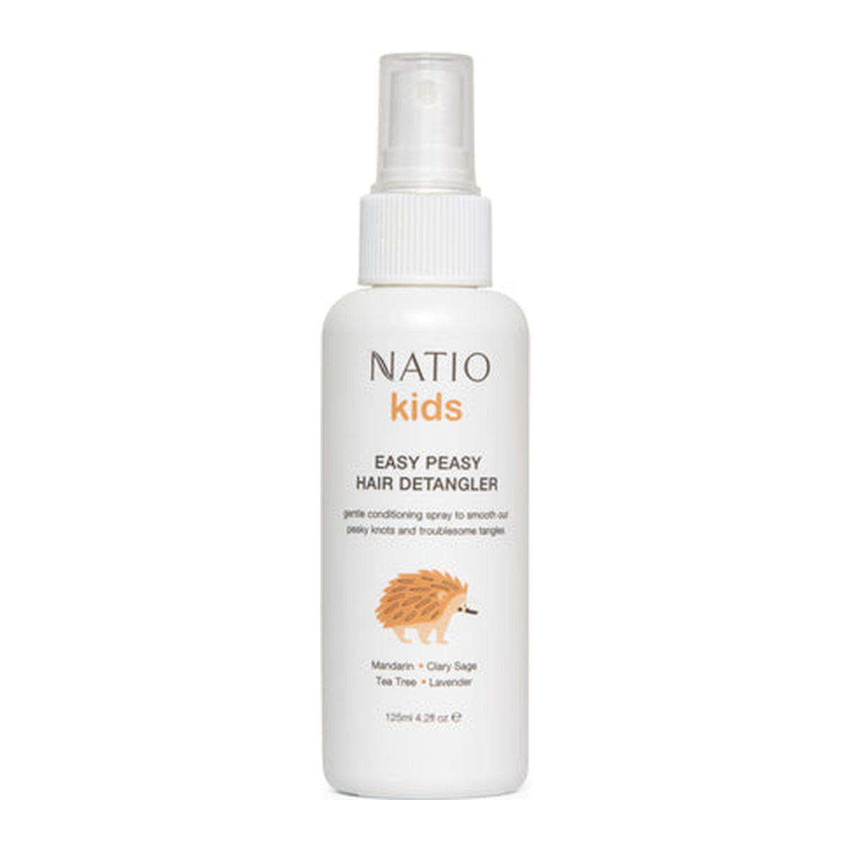 Easy Peasy HairDetangler 125ml by Natio, front of pack