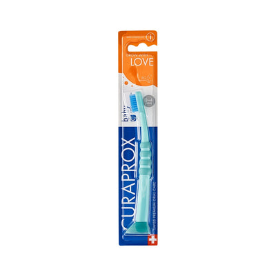 Curaprox baby toothbrush in its blister pack