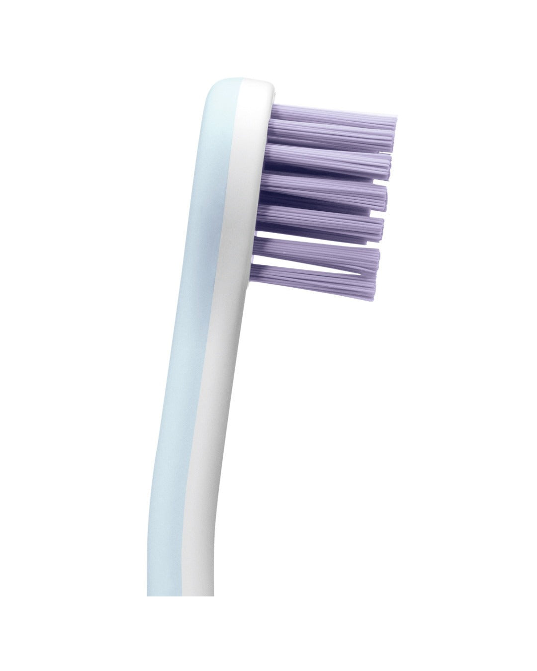 Close-up of the drop-shaped head and filaments of the Curaprox Hydrosonic power