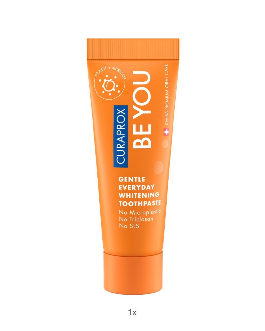 The 10ml Be you toothpaste included in the Curaprox travel set