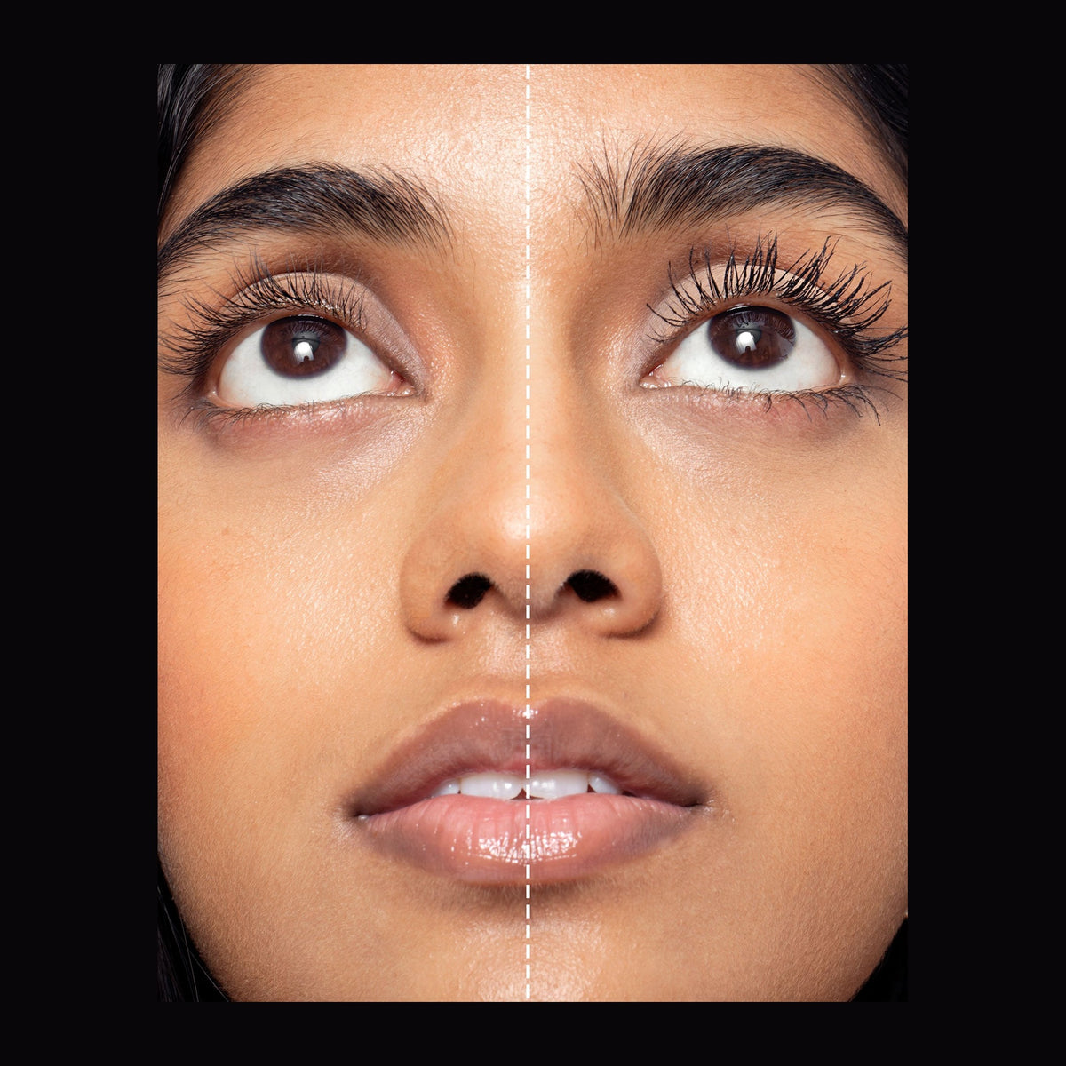 Natio Mascara Boost&Curl Lift Black shown in use