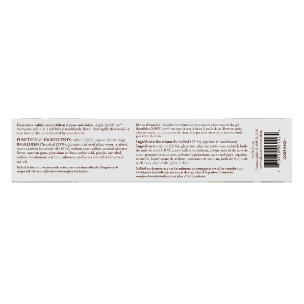 Image of XyliWhite, Toothpaste Gel, Coconut Oil, Mint Flavor 181g directions