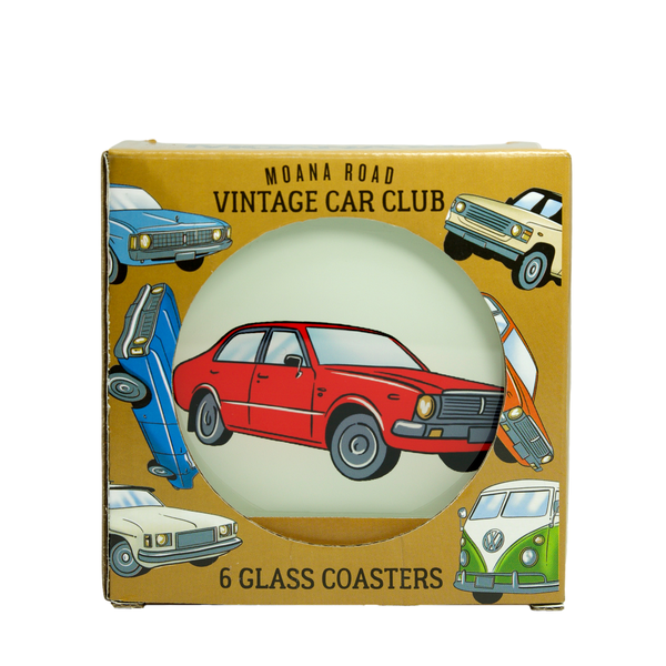 Glass Coasters NZ Vintage Car Club-Matakana Pharmacy