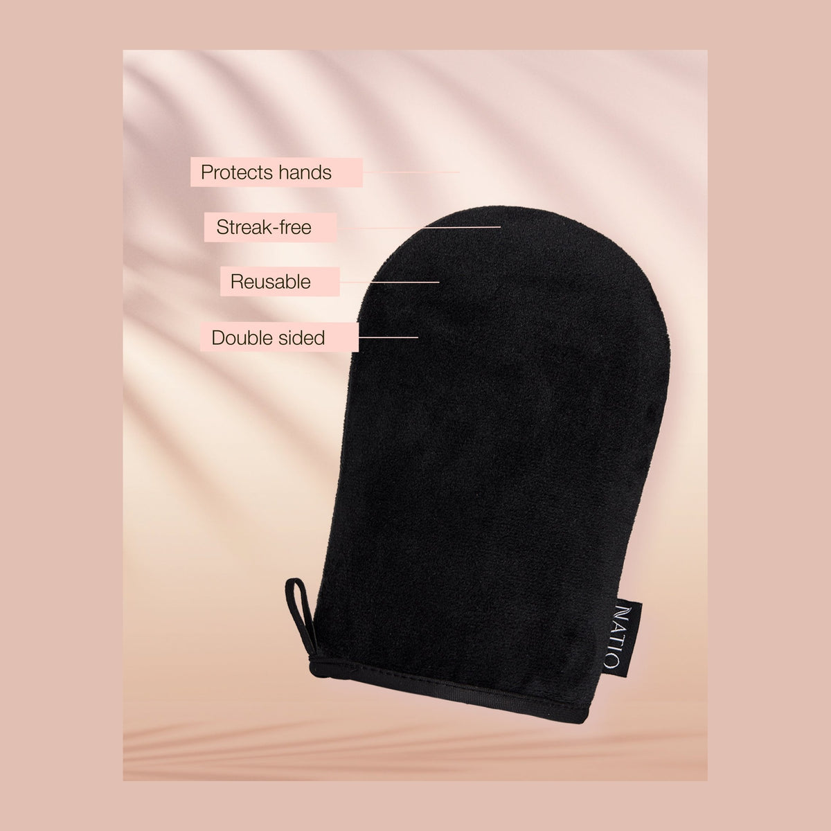 Natio Self Tan Application Mitt styled in a set photograph