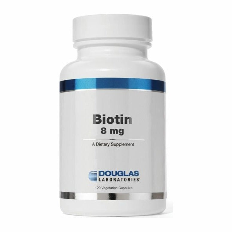 Biotin 8mg 120caps, bottle front