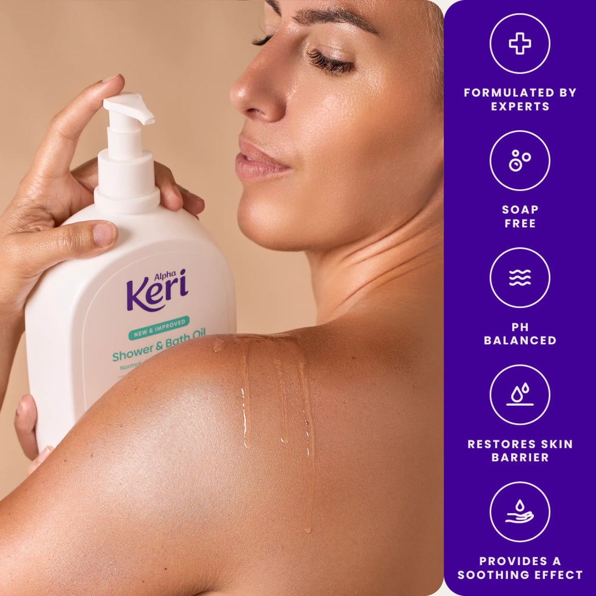 ALPHA KERI Super Hydration Shower & Bath Oil 1L-Alpha Keri-Matakana Pharmacy