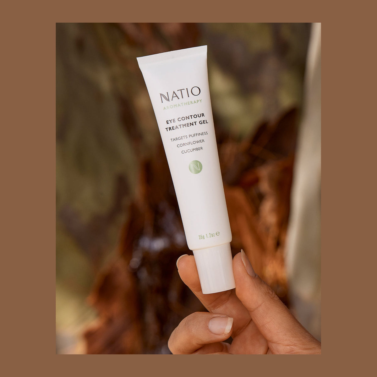 Natio Eye Contour Treatment Gel 35g 2023 shown in use
