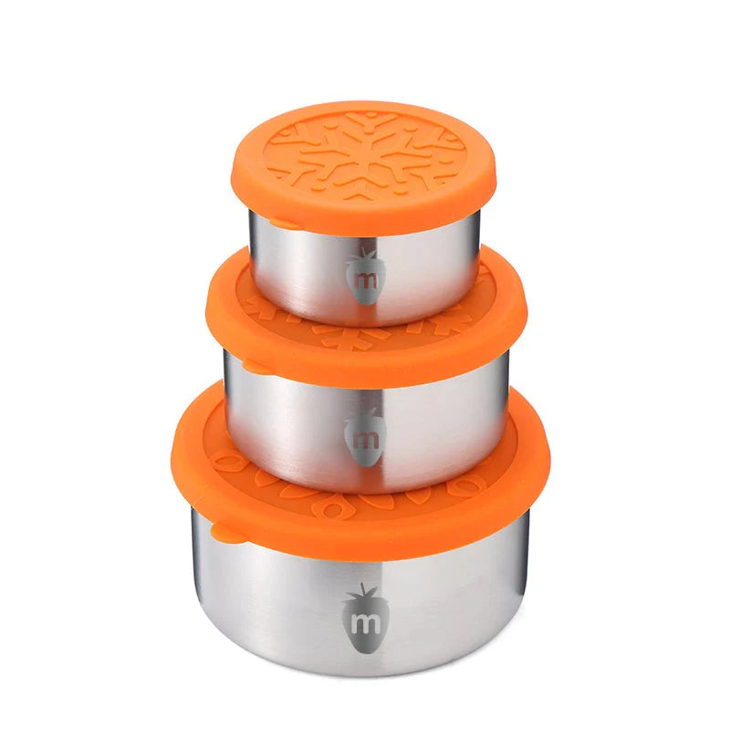 Stainless Steel Trio Containers-Nil-Matakana Pharmacy
