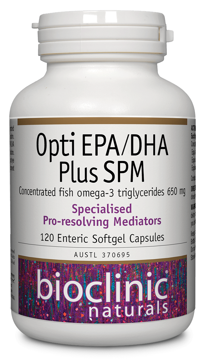 Opti EPA/DHA Plus SPM 120 Caps-BioClinic Naturals-Matakana Pharmacy