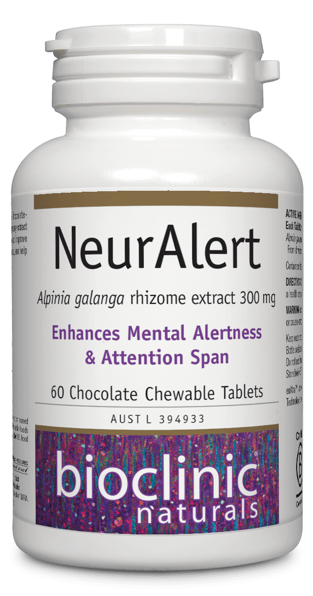 NeurAlert 30 Chewable Tabs-BioClinic Naturals-Matakana Pharmacy