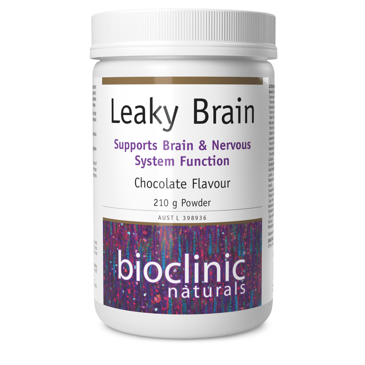 Leaky Brain Powder 210g Chocolate-BioClinic Naturals-Matakana Pharmacy