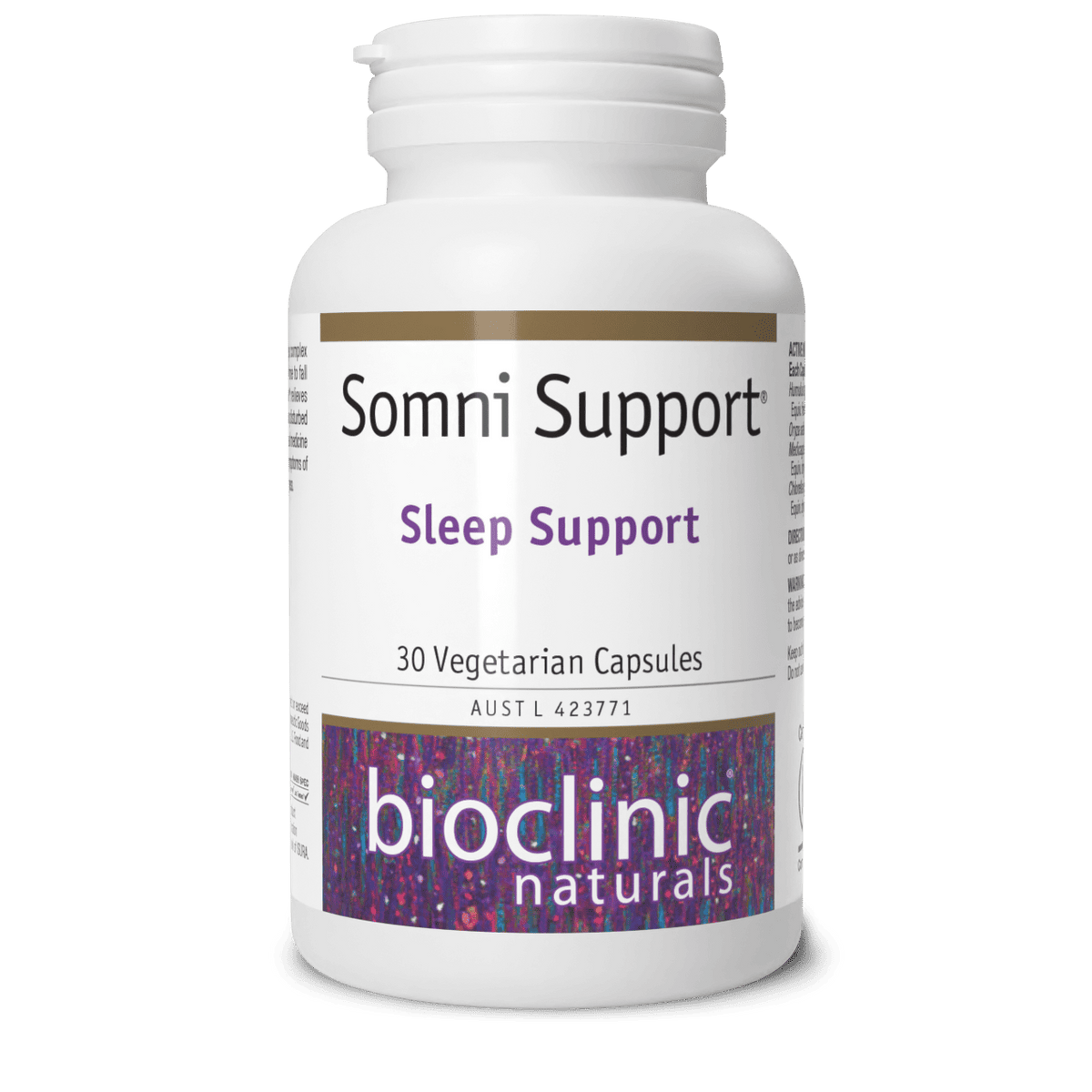 Somni Support 60 Caps-BioClinic Naturals-Matakana Pharmacy