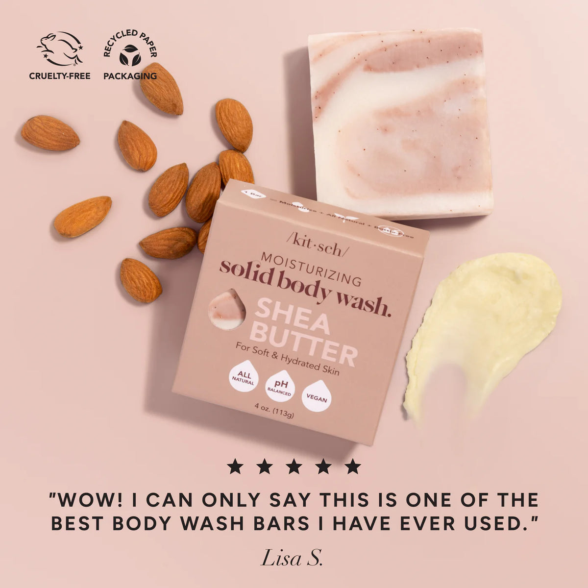 Shea Butter Exfoliating Body Wash-KITSCH-Matakana Pharmacy