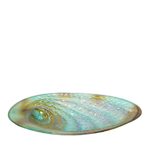 Glass Paua Bowl Large 43cm-Moana Road NZ-Matakana Pharmacy