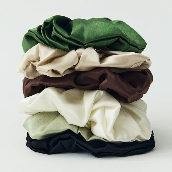 Hinu Premium Silk Hair Scrunchie-Matakana Pharmacy-Matakana Pharmacy