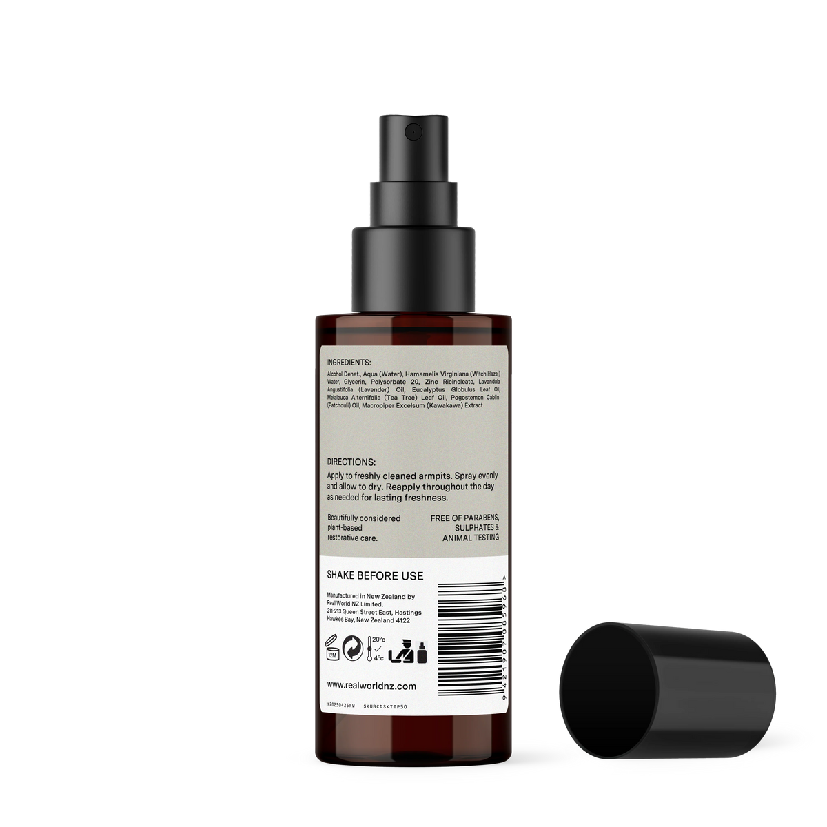 Kawakawa & Tea Tree Deodorant 95mL-Real World-Matakana Pharmacy