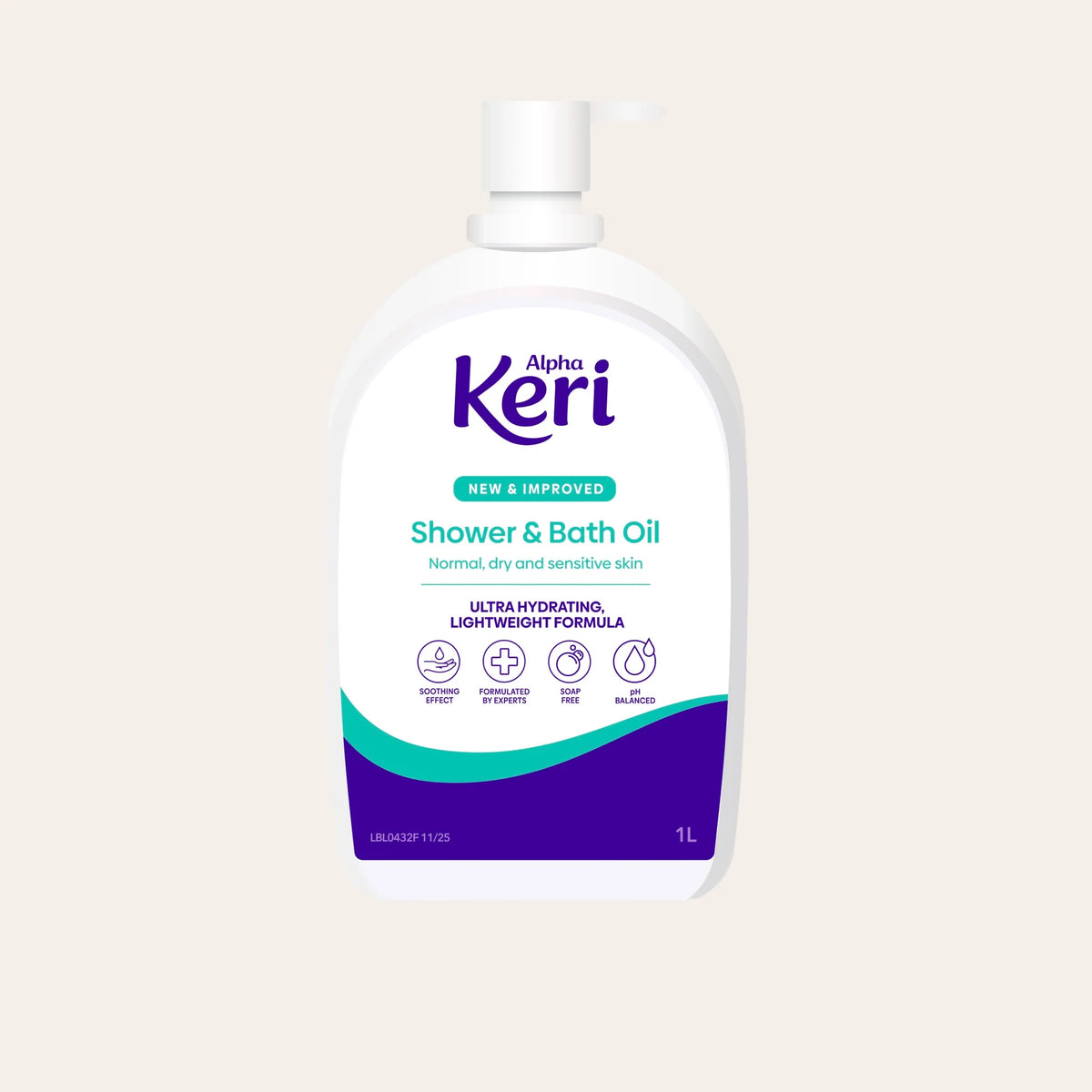 ALPHA KERI Super Hydration Shower & Bath Oil 1L-Alpha Keri-Matakana Pharmacy