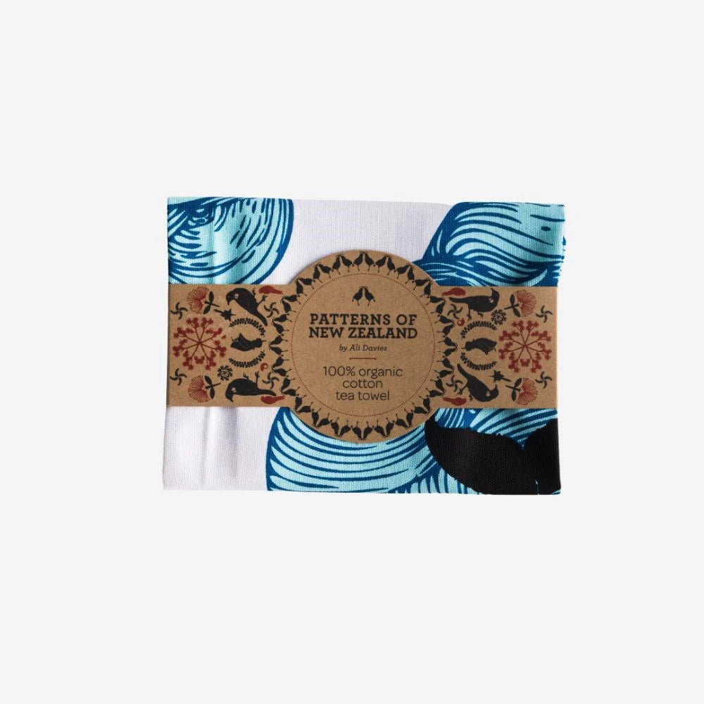 Tea Towel Earth Sea Sky-By Ali Davies-Matakana Pharmacy