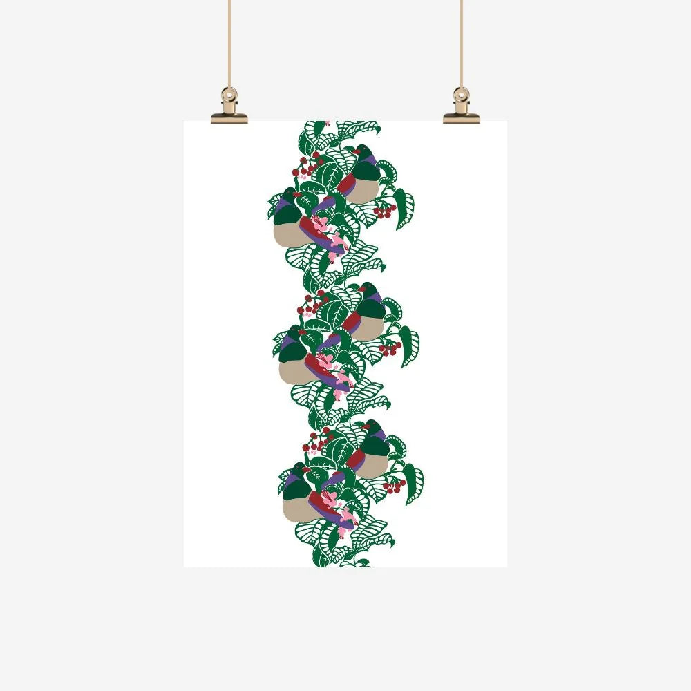 Tea Towel Kereru-By Ali Davies-Matakana Pharmacy