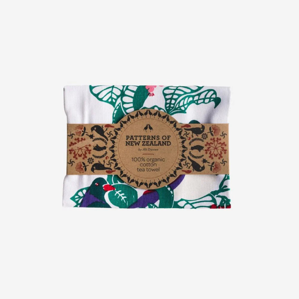 Tea Towel Kereru-By Ali Davies-Matakana Pharmacy