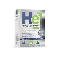 HE2 Focus & De-Stress 60 Tabs-HE2-Matakana Pharmacy