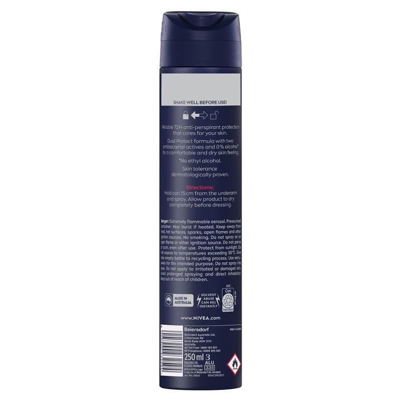 NIVEA Deodorant Intense Protection Sport Aerosol Men 250ml-Matakana Pharmacy-Matakana Pharmacy
