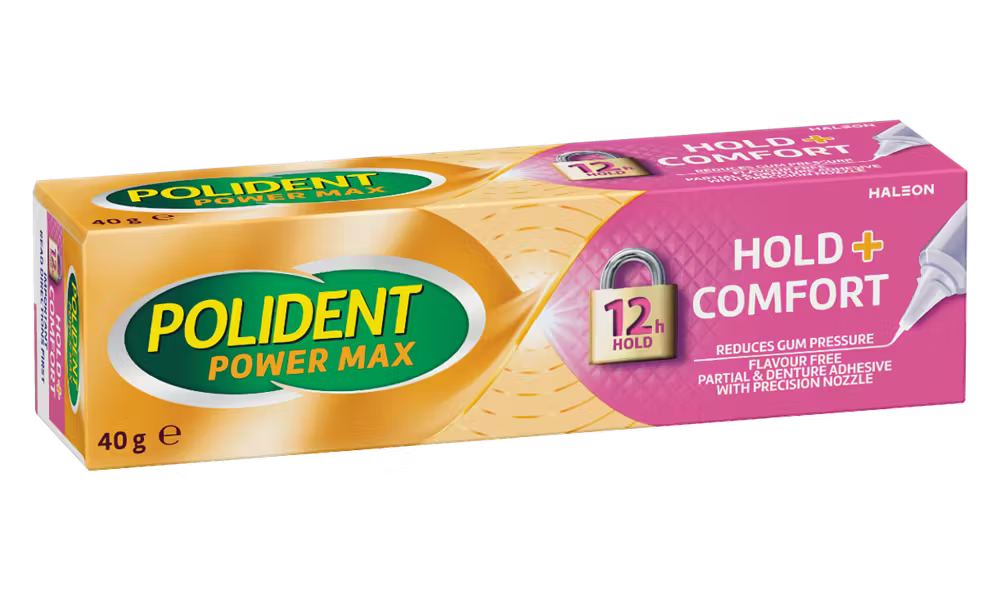 POLIDENT Hold & Comfort Flavour Free 40g-POLIDENT-Matakana Pharmacy