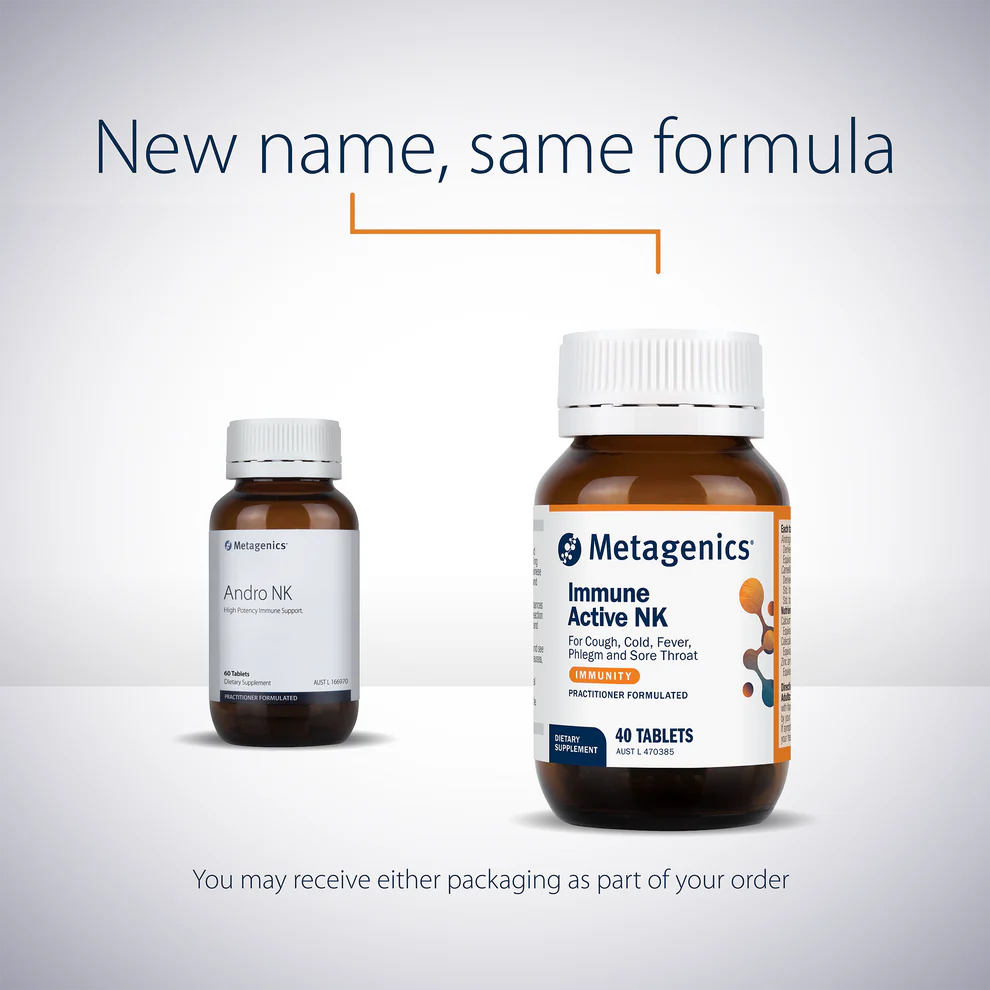 Immune Active NK 40 Tablets (previously AndroNK)-Metagenics-Matakana Pharmacy