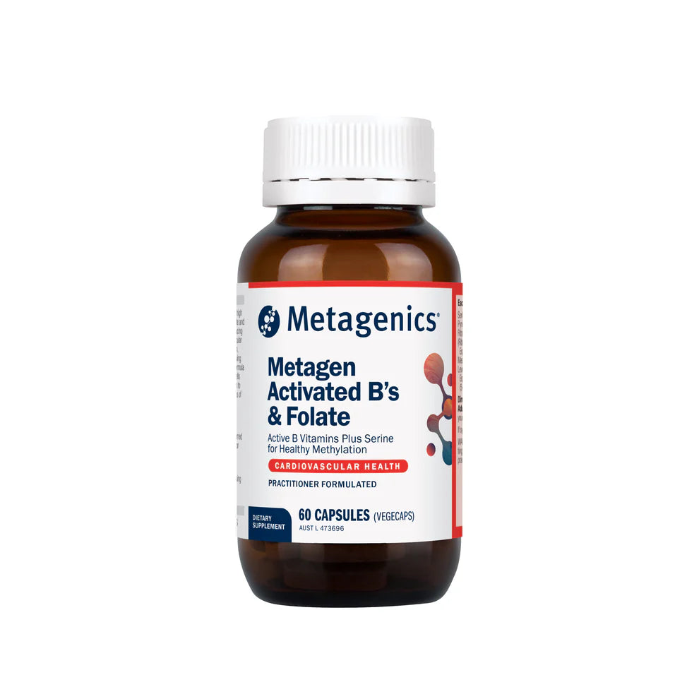 Activated B's & Folate 60 Capsules (Previously Metagen Methyl-Active)-Metagenics-Matakana Pharmacy