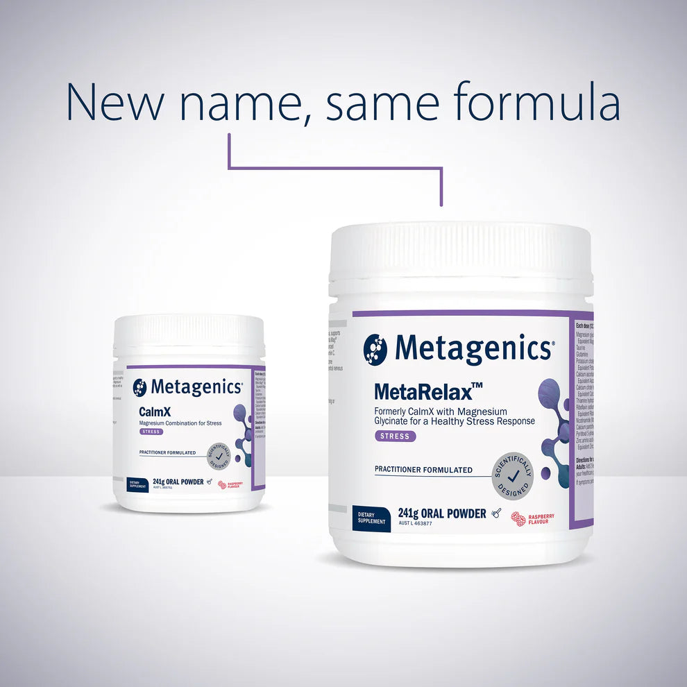 MetaRelax Raspberry 241g Powder (Formerly CalmX)-Matakana Pharmacy