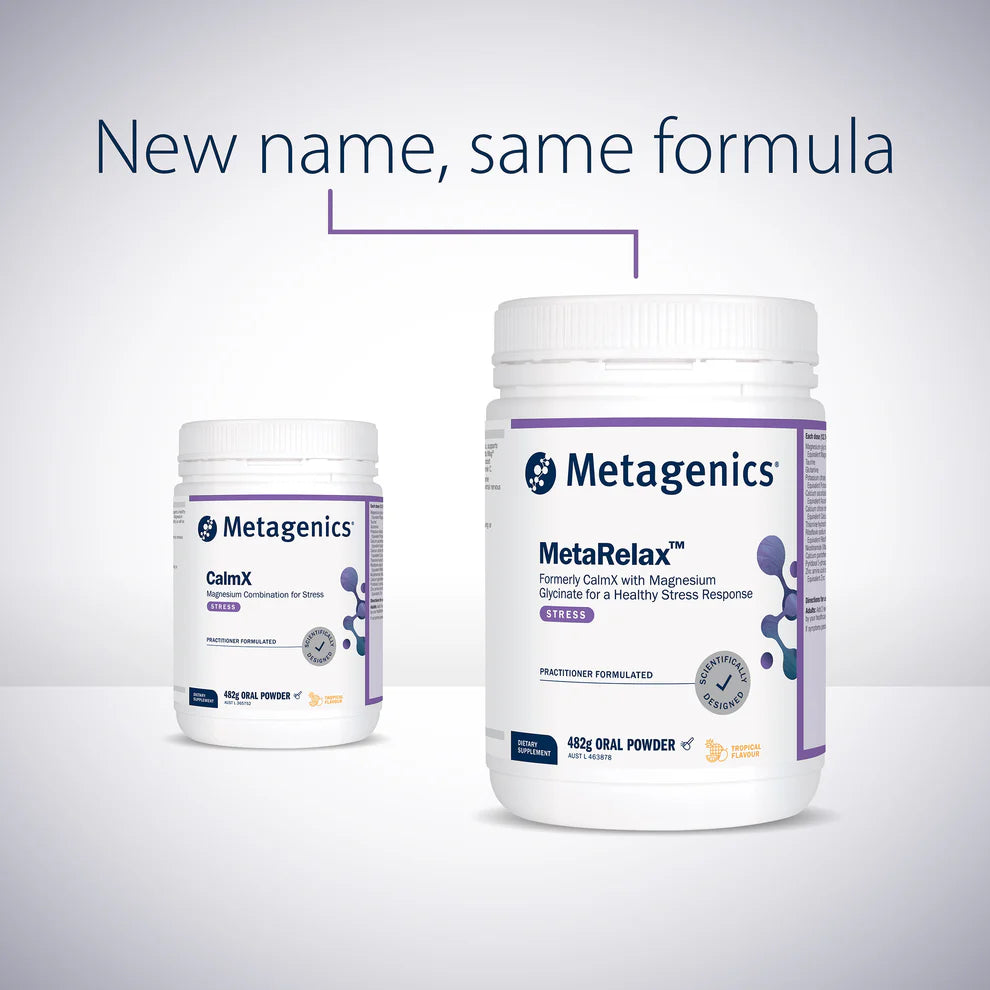 MetaRelax (Formerly CalmX) Tropical 482g Powder-Matakana Pharmacy