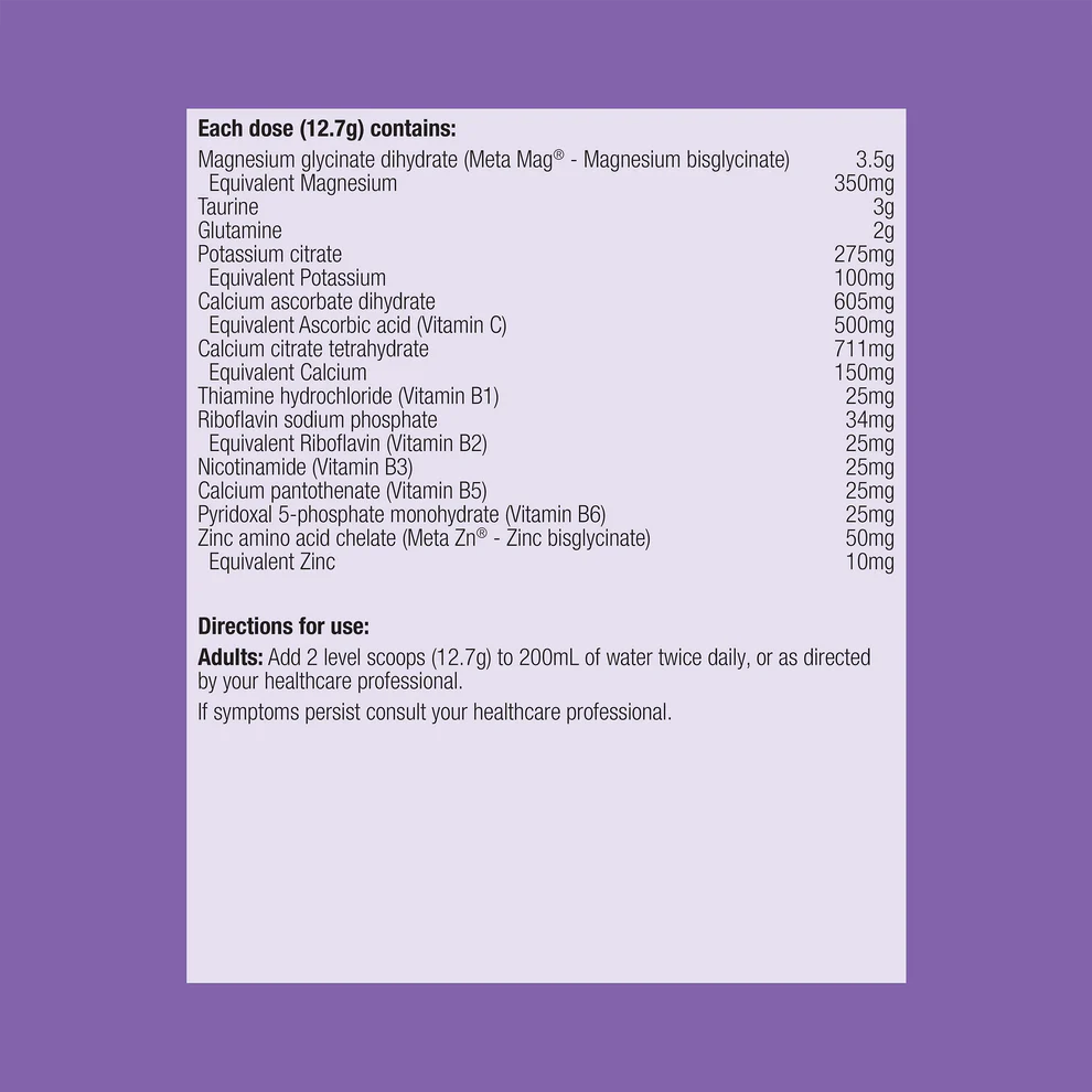 MetaRelax (Formerly CalmX) Tropical 482g Powder-Matakana Pharmacy